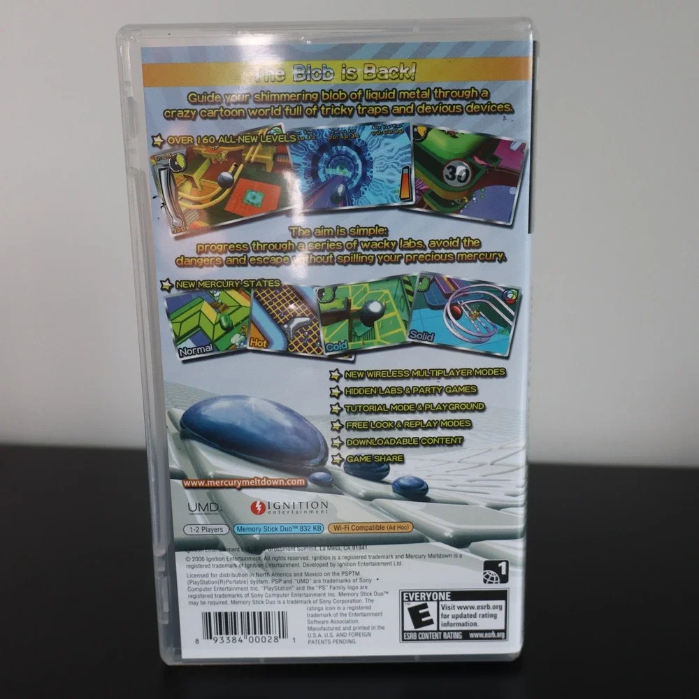 Mercury‎ Meltdown (Sony PSP, 2006) Tested and Working
